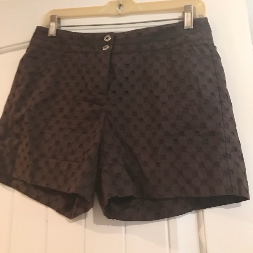 🌼3/$30🌼 WHBM Brown Eyelet Shorts Size 2 NWT